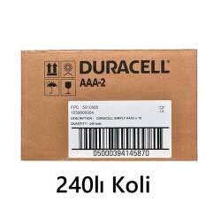 240lı Koli Duracell Simply AAA Alkalin İnce Pil Toptan Satış - 1