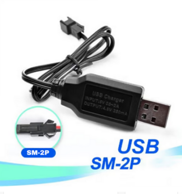 6v Oyuncak Araba için USB Siyah Soketli Şarj Cihazı - 1