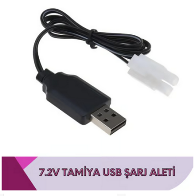 7.2v 2li Tamiya Soketli USB Şarj Cihazı - 1