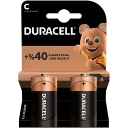 Duracell Alkalin C 2'li Orta Boy Pil 20 Adet - 3