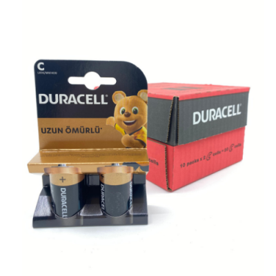 Duracell Alkalin C 2'li Orta Boy Pil 20 Adet - 1