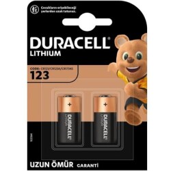 Duracell CR123A 3V Lityum Pil 2'li Paket2 Pil 3V 20 Adet - 2