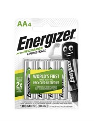 Energizer 1300mAh Şarjlı AA Kalem Pil 4'lü Blister Ambalaj - 1