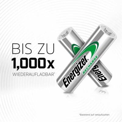 Energizer 1300mAh Şarjlı AA Kalem Pil 4'lü Blister Ambalaj - 2