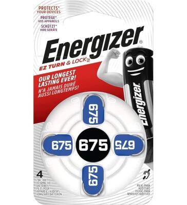 Energizer 675 Numara İşitme Cihazı Pili 4 Adet - 1