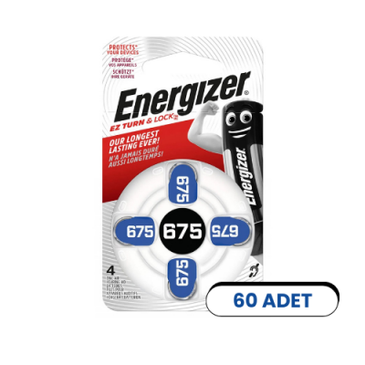 Energizer 675 Numara İşitme Cihazı Pili (40'lı Paket) - 1