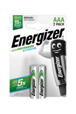 Energizer Extreme AAA 800mAh Şarj Edilebilir Kalem Pil 2'li Paket - 1