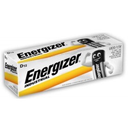 Energizer Industiral D/LR20 Büyük Boy Alkalin Pil 12li - 1