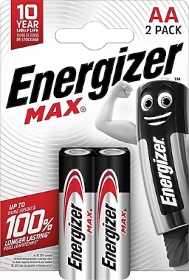 Energizer Max Alkaline AA Kalem Pil 2 Adet LR6 - 1