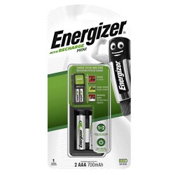 Energizer Mini Şarj Cihazı + 700 mAh AAA 2'li Şarj Edilebilir Pil - 1