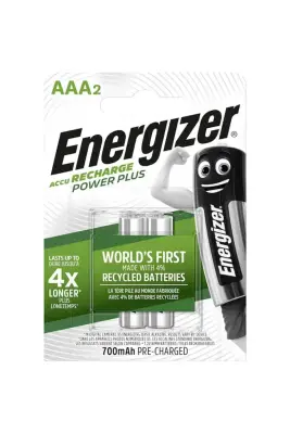 Energizer Power Plus 700mAh AAA Şarj Edilebilir İnce Kalem Pil 2'li Paket - 1