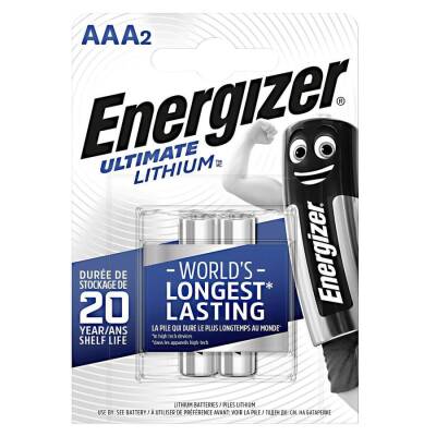 Energizer Ultimate Lithium AAA 2'li İnce Kalem Pil - 1