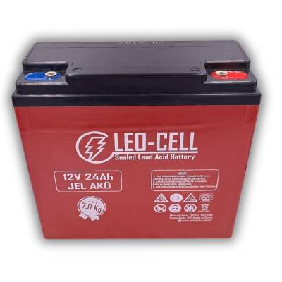 LEO-CELL 12V 24 AH Elektrikli Motorsiklet Aküsü - 2