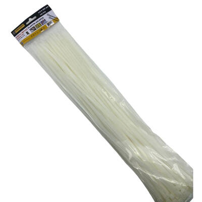 Meşem Cırtlı Plastik Kelepçe Beyaz 4.8 X 450 mm - 1