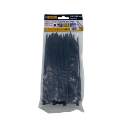 Meşem Cırtlı Plastik Kelepçe Siyah 3.6 X 150 mm - 1