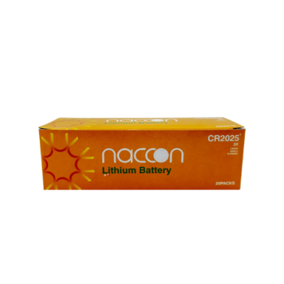 Naccon CR2025 3V Lityum Pil 5 x 20 Adet - 1