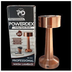 POWERDEX PD-222 Ledli USB Şarjlı Dokunmatik Yuvarlak Masa Lambası - 1