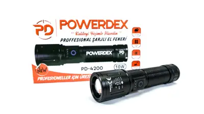 Powerdex PD-4200 Profesyonel Şarjlı El Feneri - 4