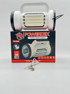 Powerdex PD-8585 Çift Işıklı Solar Şarjlı El Feneri ve Kamp Lambası - 5