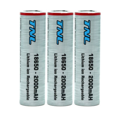 TNL 18650 30A 3'lü 2000mAH 3.7v Li-ion Başlıksız Şarjlı Pil - 1