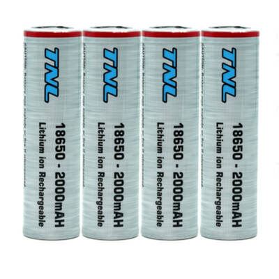 TNL 18650 30A 4'lü 2000mAH 3.7 Li-ion Başlıksız Şarjlı Pil - 1