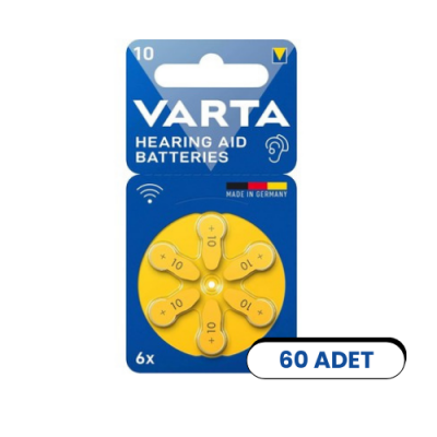 Varta 10 Numara Kulaklık İşitme Cihazı Pili (60'lı Paket) - 1