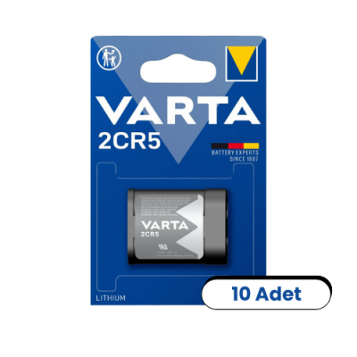 Varta 2CR5 6v Lityum Pil 10'lu Kutu - 1