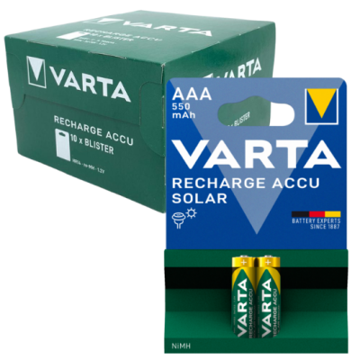 Varta 550mAH AAA Şarj Edilebilir İnce Pil 20'li Kutu Satış - 1