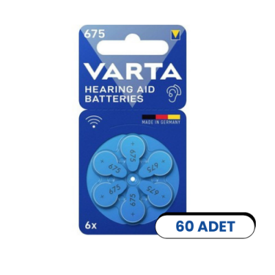 Varta 675 Numara Kulaklık İşitme Cihazı Pili (60'lı Paket) - 1