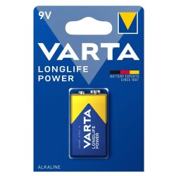 Varta 9V Longlife Power Alkaline Pil 6lr61 10 Adet Kutu Toptan Satış - 1