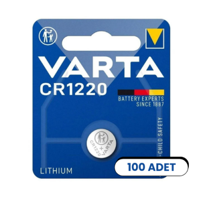 Varta CR1220 3v Lityum Pil 100 Adet - 1