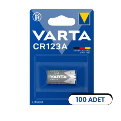 Varta CR123A 3v Lityum Pil 100 Adet - 1