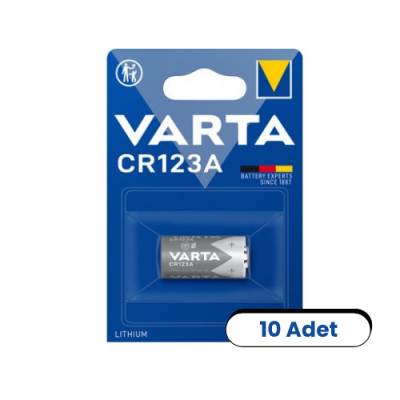 Varta CR123A 3v Lityum Pil 10'lu Kutu - 1