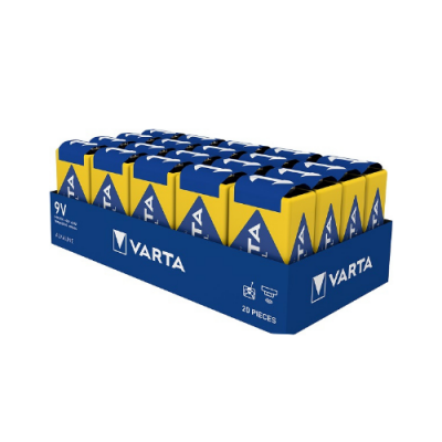 Varta Endüstriyel Alkalin 9V Pil 20'li - 1