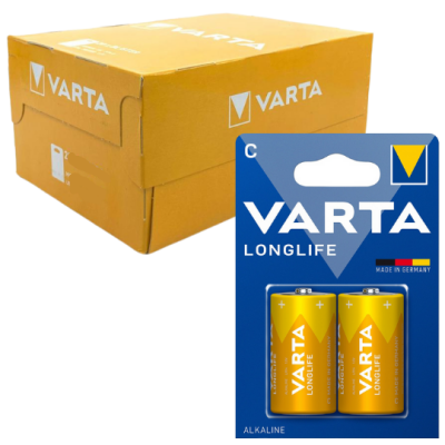 Varta Longlife Alkalin C Orta Boy Pil 20 Adet Kutu Satış - 1