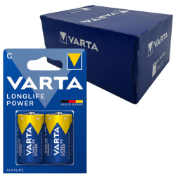 Varta Longlife Power C Orta Boy Alkalin Pil 2'li 10'lu Kutu Satış - 1