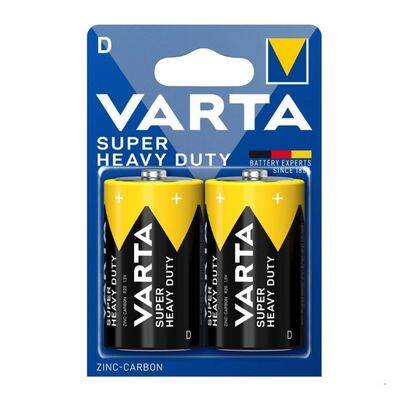 Varta Super HEAVY DUTY Manganez D Büyük Boy Pil 2'li Paket 10LU - 1