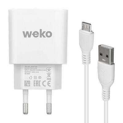 Weko 2.1 Amper Şarj Başlık Adaptörü + Micro USB Kablo - 2