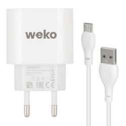 Weko 3 Amper Şarj Başlık Adaptörü + Micro USB Kablosu - 2