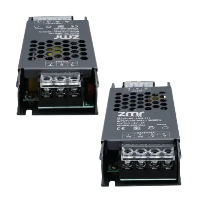 ZMR-701/B.00 12 Volt 5 Amper 60 Watt Slim Metal Kasa Adaptör - 2